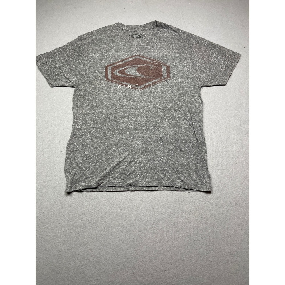 O'Neill Customs T Shirt Heathered Cotton Blend Gray Large Mens